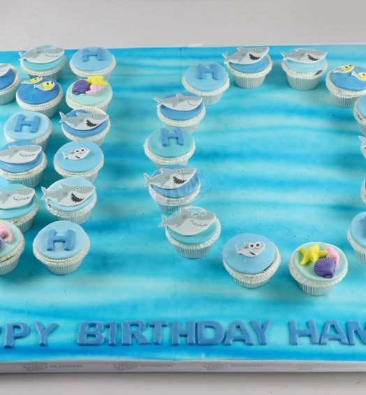 Ocean Theme Cup Cakes