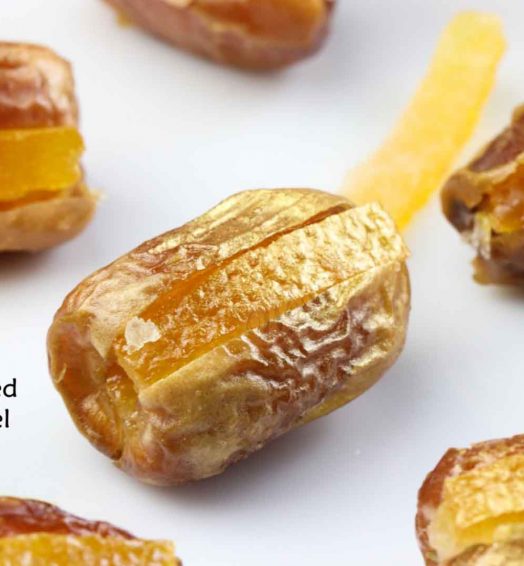 Segai Dates With Candied Orange Peel