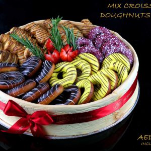 Assorted Croissant & Assorted Doughnut Basket