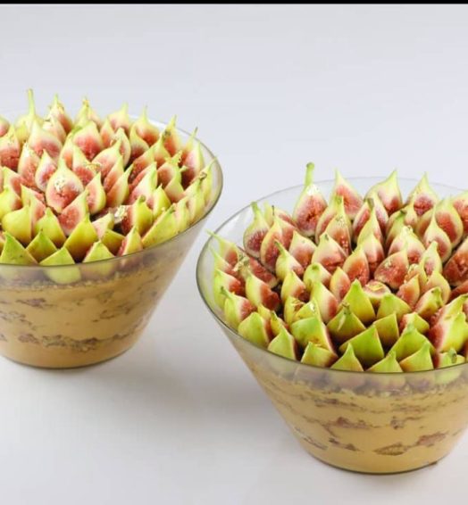 Figs Caramel Dessert Bowl