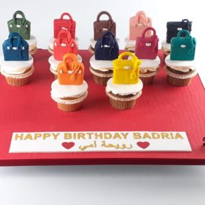 Hermes Bag Theme Cupcakes