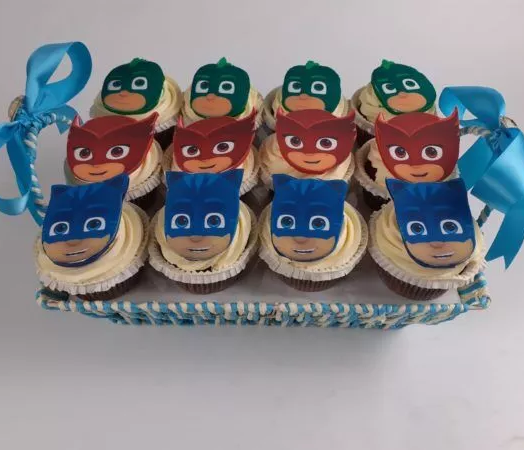 PJ Masks Themed Cupcakes