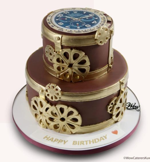 Vintage Clock Cake.