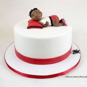 Baby Shower Baby Sleeping Cake
