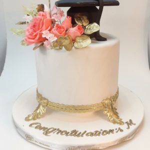 Elegant Graduation Cake