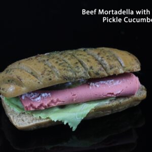 Beef Mortadella With Tomato Pickle Cucumber