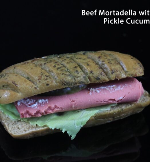 Beef Mortadella With Tomato Pickle Cucumber