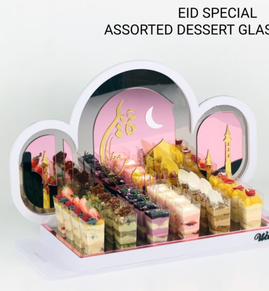 Eid Special Assorted Dessert Glasses Tray